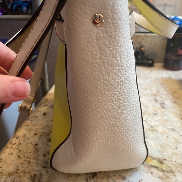 Kate Spade Houston Street Leo Satchel Crossbody Yellow Two Toned Limonce… - Picture 9 of 12